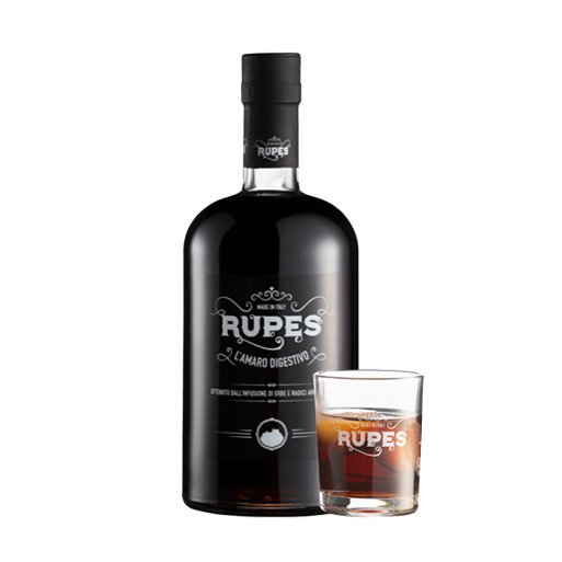 Amaro Rupes è il modo supremo di concludere il pranzo. Retrogusto dalle spiccate note erbacee, profumato dal colore marrone: buono.